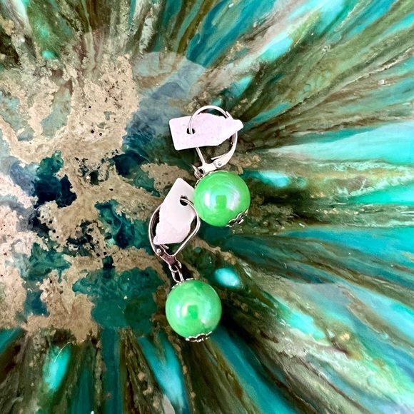 Earring Lot! Lot of 8 dangle ball earrings. - Picture 3 of 10